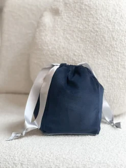 Bourse en velours bleu nuit|La Bonne Brosse New