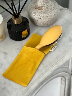 La Pochette "Grande Brosse" Jaune Safran|La Bonne Brosse Outlet