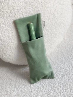 La Pochette "Grande Brosse" Vert Amande|La Bonne Brosse Best Sale