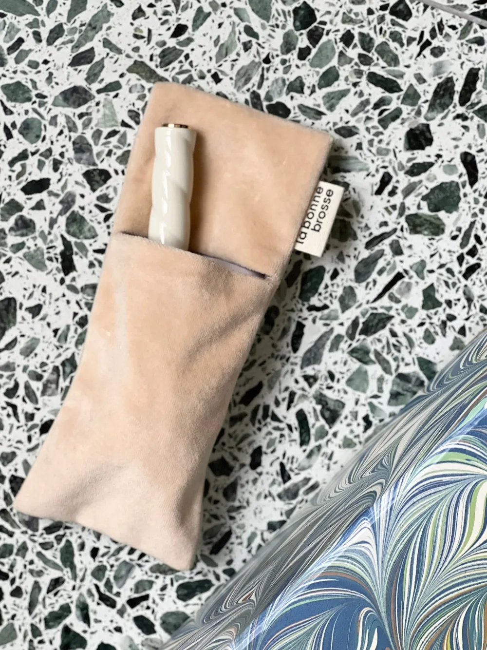 La Pochette "Petite Brosse" Blanc Crème|La Bonne Brosse Best Sale