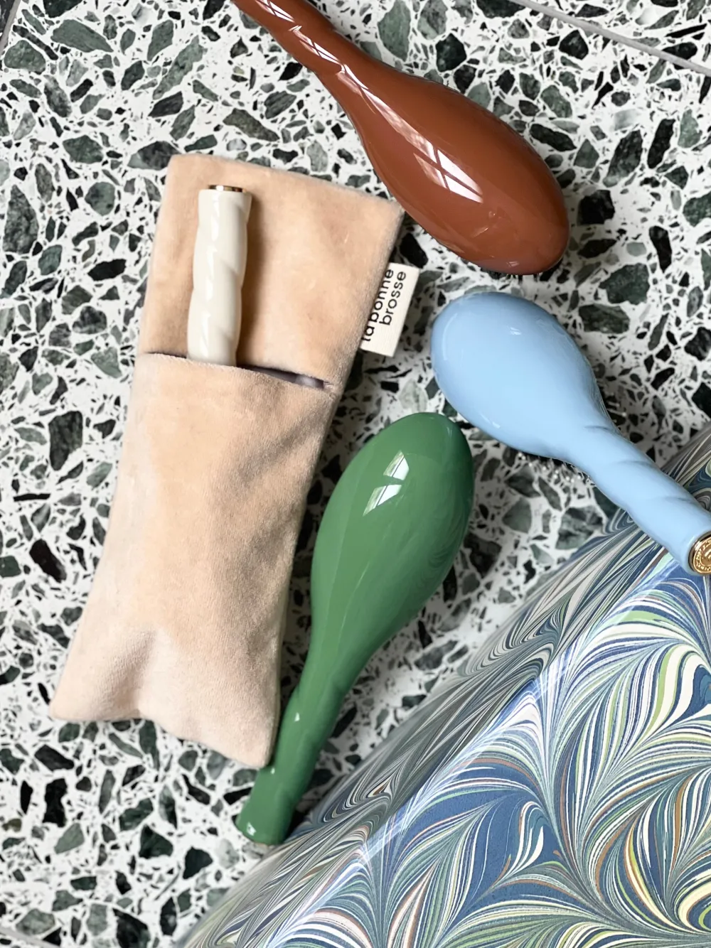 La Pochette "Petite Brosse" Blanc Crème|La Bonne Brosse Best Sale