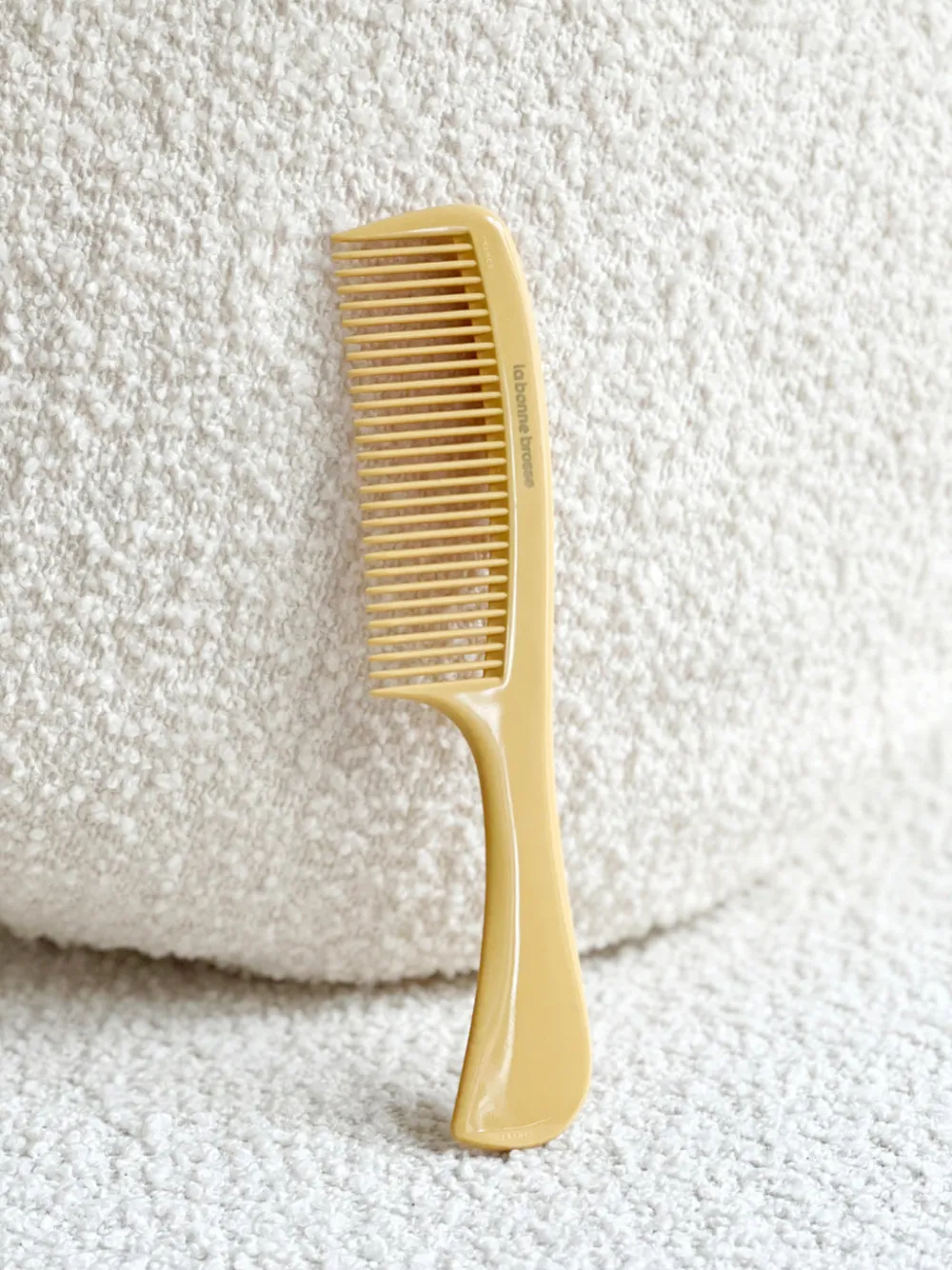 Le Peigne à Manche Démêlant en Acétate Jaune Safran|La Bonne Brosse Clearance