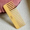 Le Peigne Large Démêlant en Acétate Jaune safran|La Bonne Brosse Shop