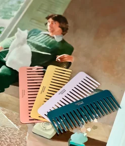 Le Peigne Large Démêlant en Acétate Corail|La Bonne Brosse Clearance