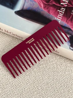Le Peigne Large Démêlant en Acétate Rouge Cerise|La Bonne Brosse Hot