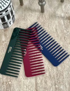 Le Peigne Large Démêlant en Acétate Rouge Cerise|La Bonne Brosse Hot