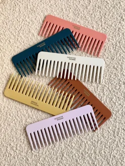 Le Peigne Large Démêlant en Acétate Blanc Crème|La Bonne Brosse Shop