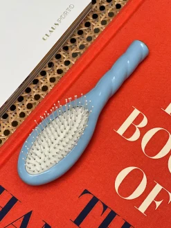 N.04 La Petite Brosse Démêlante & Massante LA MIRACLE Bleu Ciel|La Bonne Brosse Flash Sale