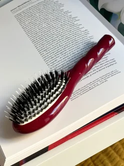 N.02 La Petite Brosse Démêlante & Soin L’INDISPENSABLE Rouge Cerise|La Bonne Brosse Fashion