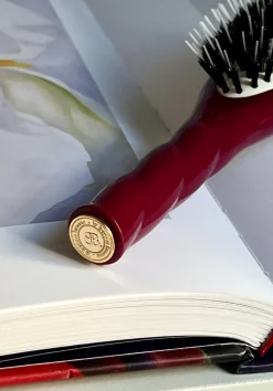 N.02 La Petite Brosse Démêlante & Soin L’INDISPENSABLE Rouge Cerise|La Bonne Brosse Fashion