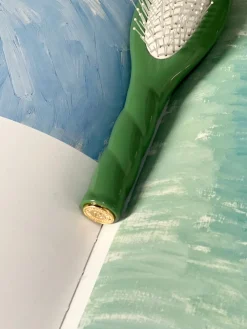 N.04 La Petite Brosse Démêlante & Massante LA MIRACLE Vert Amande|La Bonne Brosse Best Sale