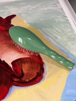 N.04 La Petite Brosse Démêlante & Massante LA MIRACLE Vert Amande|La Bonne Brosse Best Sale